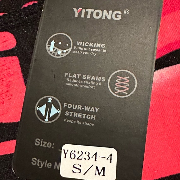 Full length leggings sz S/M flat seams - Picture 3 of 4